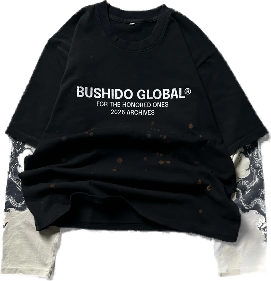 Twin Dragon double layered tees